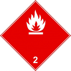 ETIQUETTES MATIERES DANGEREUSES - CLASSE 2-1 GAZ INFLAMMABLE