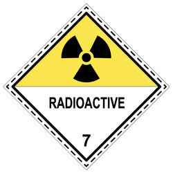 ETIQUETTES MATIERES DANGEREUSES - CLASSE 7D - MATIERES RADIOACTIVES