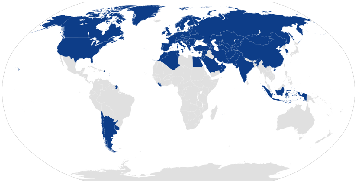 Pays adhérents à la Convention TIR